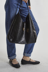 Black Buckle Tote-Bag