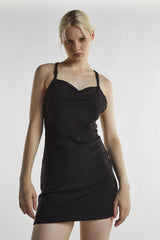 Black Bodycon Mini-Dress