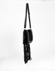 Black Fringe Shoulder Bag