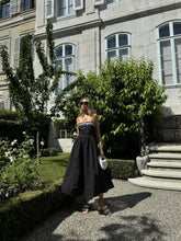 Black Scoop-Neck Maxi-Dress