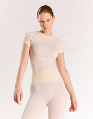 Agon White Activewear Tee