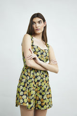 Printed Strappy Playsuit