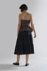 Glamorous Women's Leopard Ruffle Bandeau Crop-Top