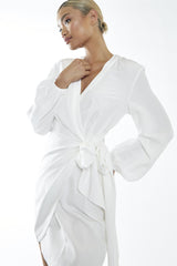 Off-White Wrap-Mini-Dresses