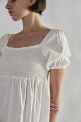 Off-White Square-Neck Mini-Dresses