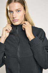 Agon Lounge Black Full-Zip Jacket.