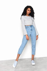 Tapered Jeans - Light Stonewash