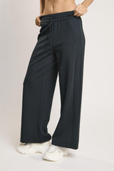 Agon Lounge Black Wide-Leg Joggers.