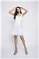 White Floral Lace Ruffle Skirt