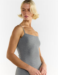 Sleeveless Maxi Dress - Dark Grey Marl