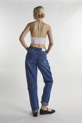 Mid-Stonewash Mom Jeans