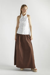 Women's White Tie Back Tops