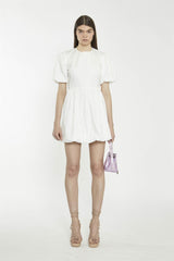 Off-White Open-Back-Skater Mini-Dress