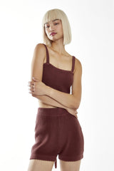 Cinnamon Knit Shorts