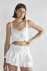 White Tutu Mini-Skirt