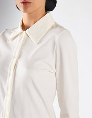 Off White Button Front Shirt