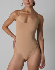 Agon Sand Neutral Body Form-Fitting Bodysuit