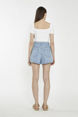 Sweetheart Neck Bodysuit - Off White Rib