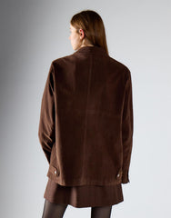 Chocolate Brown Oversized Shacket