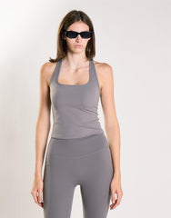 Agon Women's Dark Grey Halterneck Top