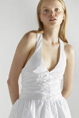 White Tiered Midaxi-Dress