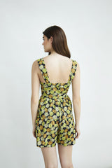 Printed Strappy Playsuit