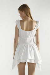 White Skater Mini-Dress