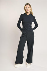 Signature Black Hooded Top.