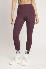 Signature Burgundy Seamless-Full-Length Leggings.
