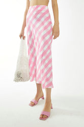 CA0284-PINK WATERCOLOUR GINGHAM