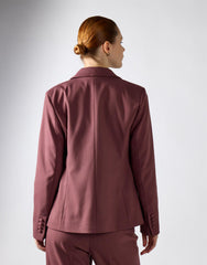 Mauve Tailored Fit Blazer