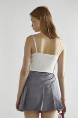 Off-White Sleeveless Crop-Top