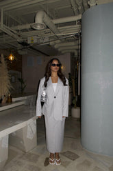 Light-Grey-Pinstripe Oversized-Blazer