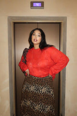 Curve - Leopard Print Maxi-Skirt