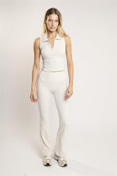 Signature White Flare Leggings