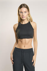 Black Tank Crop-Top
