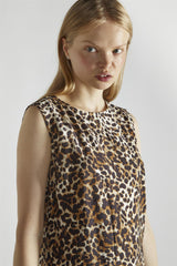 Leopard Straight Mini-Dress