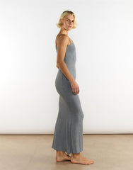 Sleeveless Maxi Dress - Dark Grey Marl