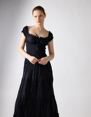 Black Tiered Maxi Dress Maxi Dress