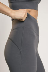 Signature Graphite-Grey Capri Leggings.