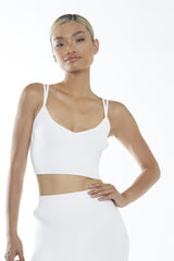 Tank Cropped Top - White