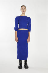 Royal-Blue Puff Sleeve -Jumper
