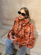 Curve - The Red Fur Check Midi Blazer