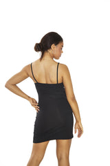 Black Strappy-Bodycon Mini-dress