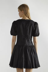 Black Corset Mini-Dress