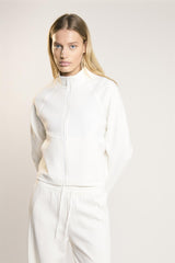 Agon Lounge Off White Full-Zip Jacket