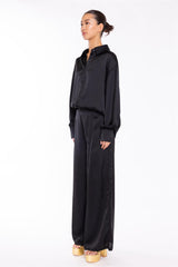 Black Wide Leg-Trousers