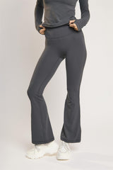 Signature Graphite-Grey Flare-Leggings.