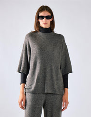 Charcoal Knitted Tee