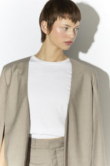 Cape Jacket - Taupe Grey